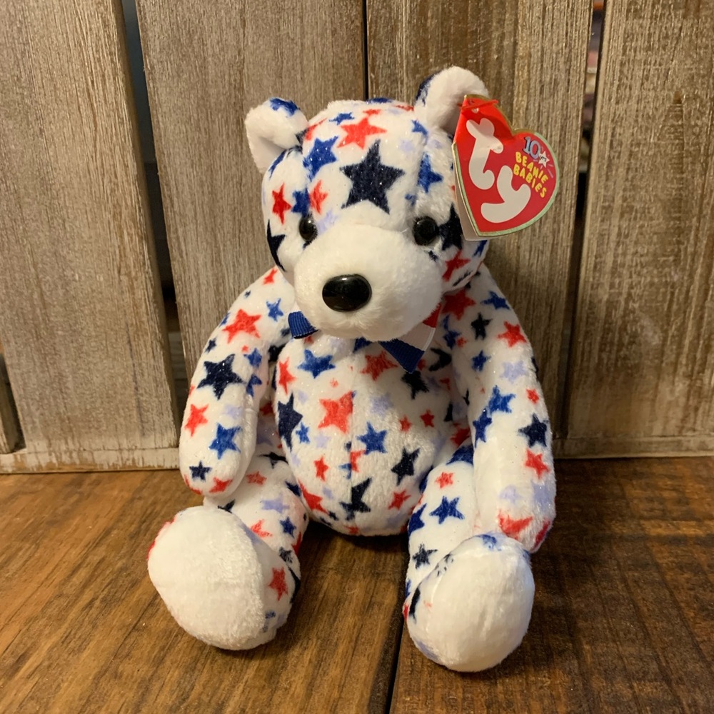 BNWT 10th Anniversary “White” Bear Ty Beanie Baby 🐻